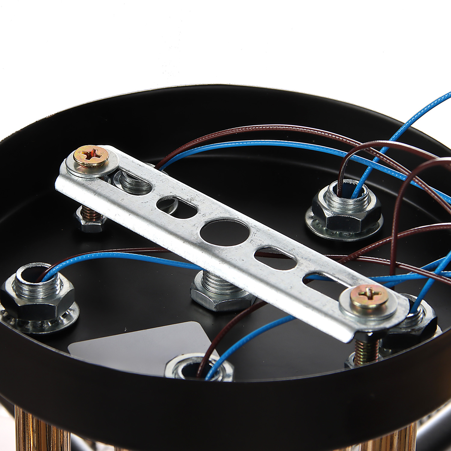 Люстра N6408/5 BK+FGD  5*40W E27 220V (d-600; h-230)  VERNER LIGHTING *1