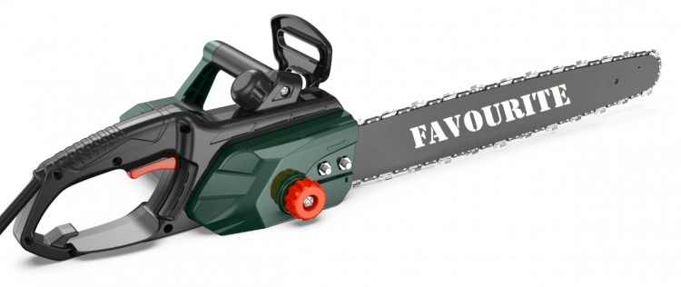 Пила цепная электрическая 1800Вт шина30,0см цепь45зв. шаг3/8" паз1,3мм GC 1812 FAVOURITE *1/4