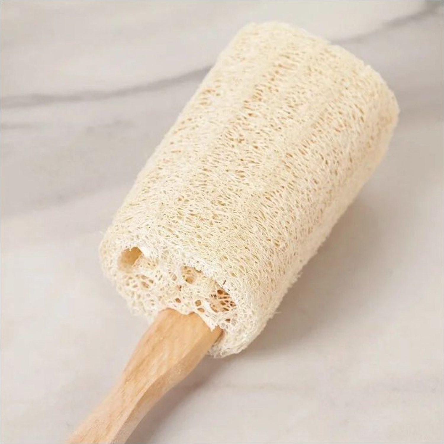 Мочалка "Банька" из люффы с ручкой 827376