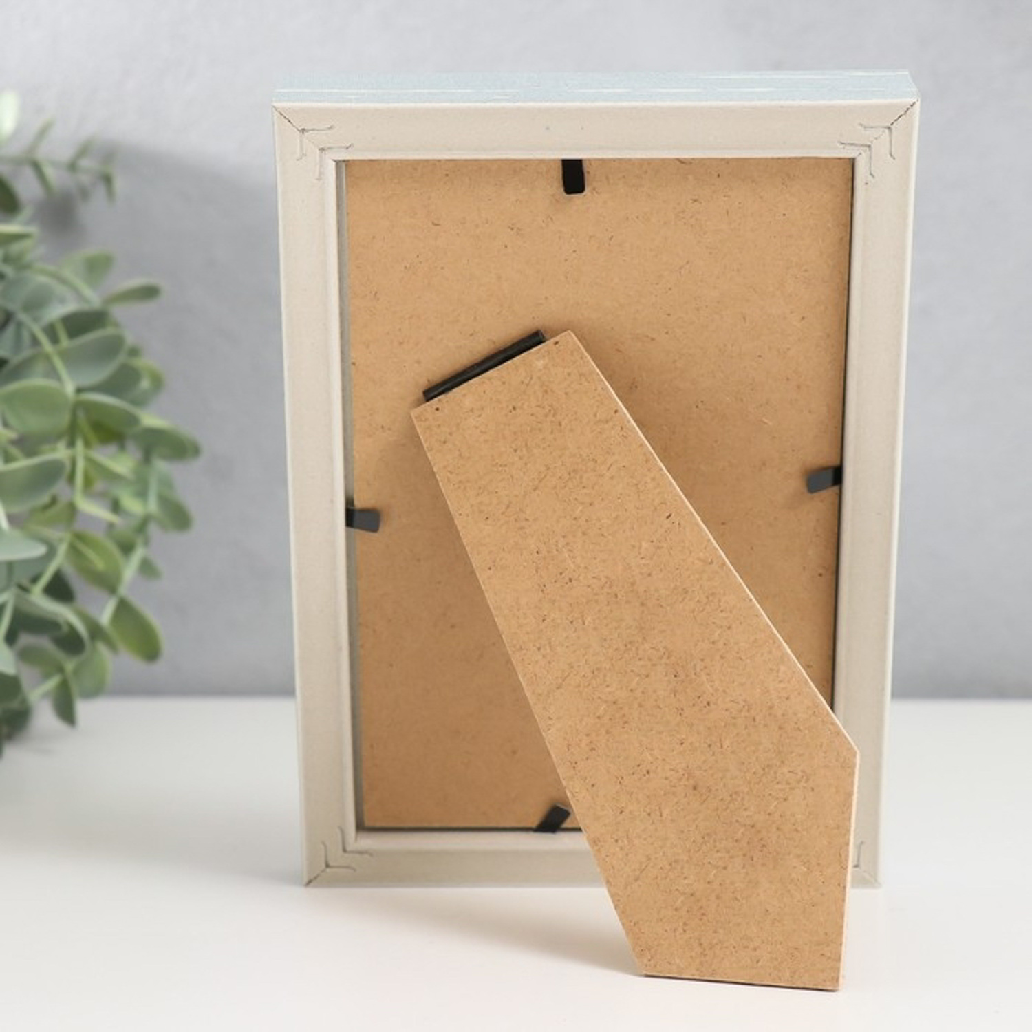 Фоторамка пластик 10х15 см "Скандинавия" серо-голубая 17,2х12,2 см  7858358