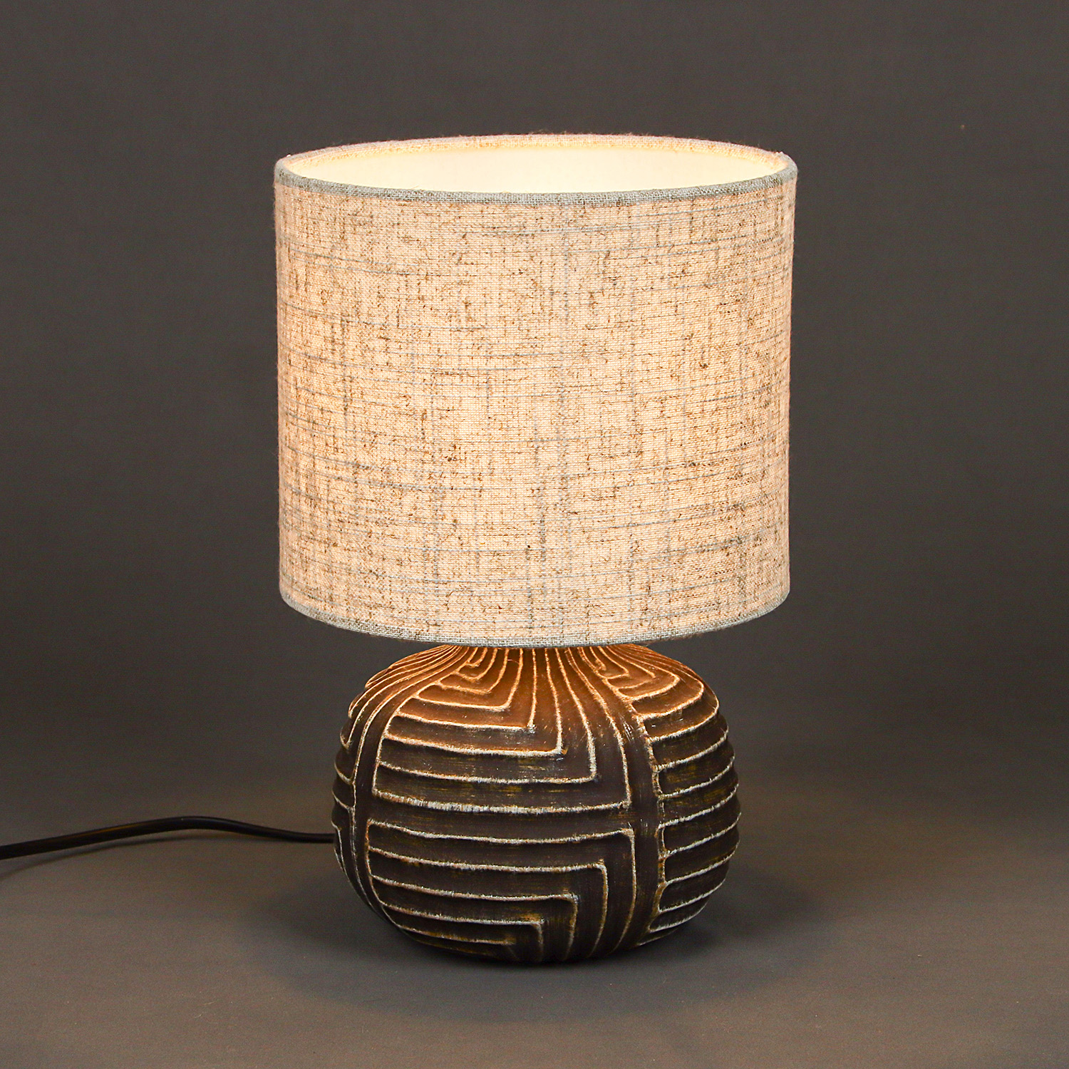 Лампа настольная G32214/1T BK GR  Е14 40Вт S=2м2 *1/12