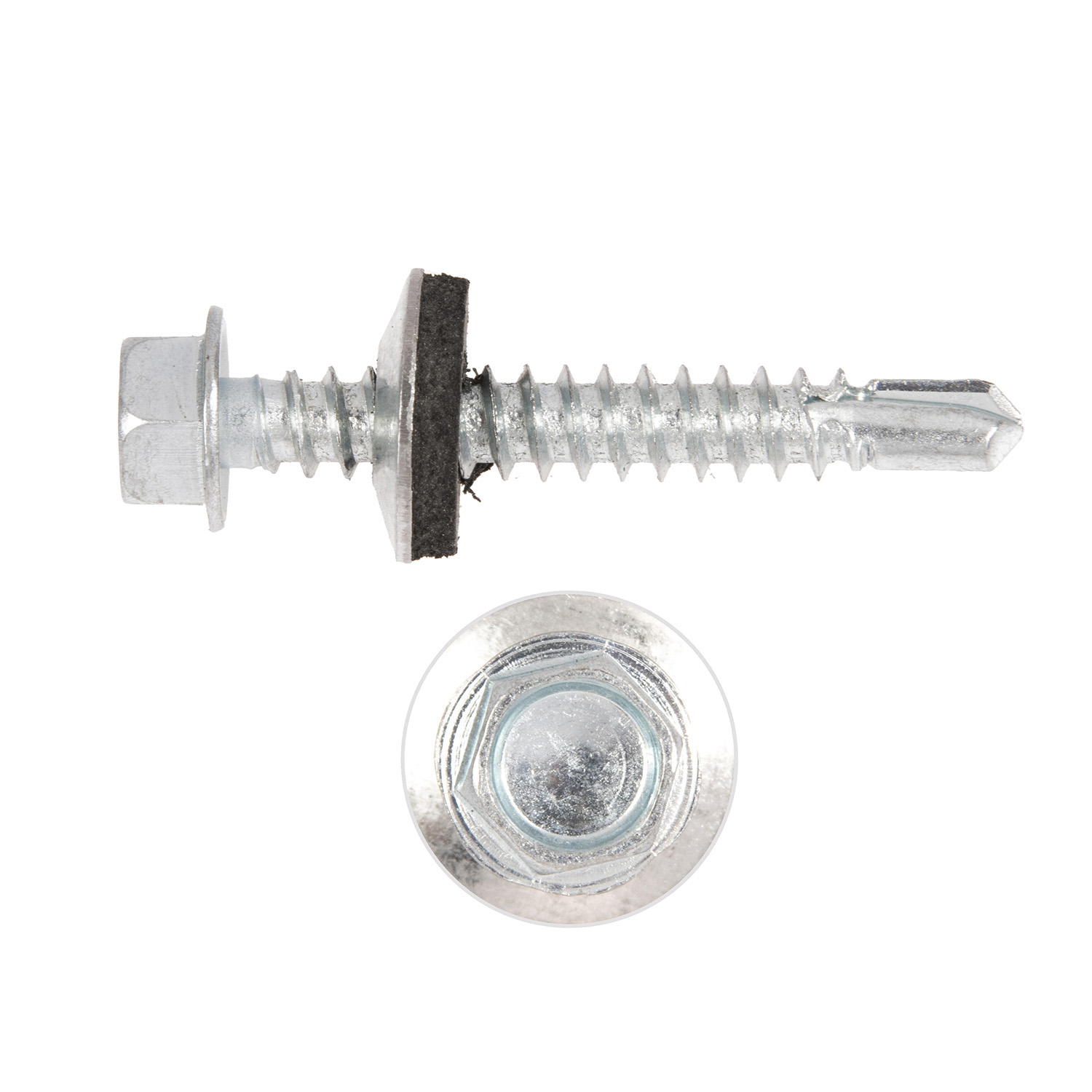 Саморезы кровельные BROZEX 5,5*32 цинк (10кг) промтара *10