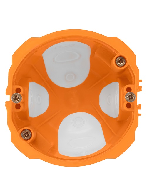 Коробка установочная  СП D73х65мм 2-х комп саморезы пл.лапки оранж TDM SQ1403-2001 инд.шк *10/96