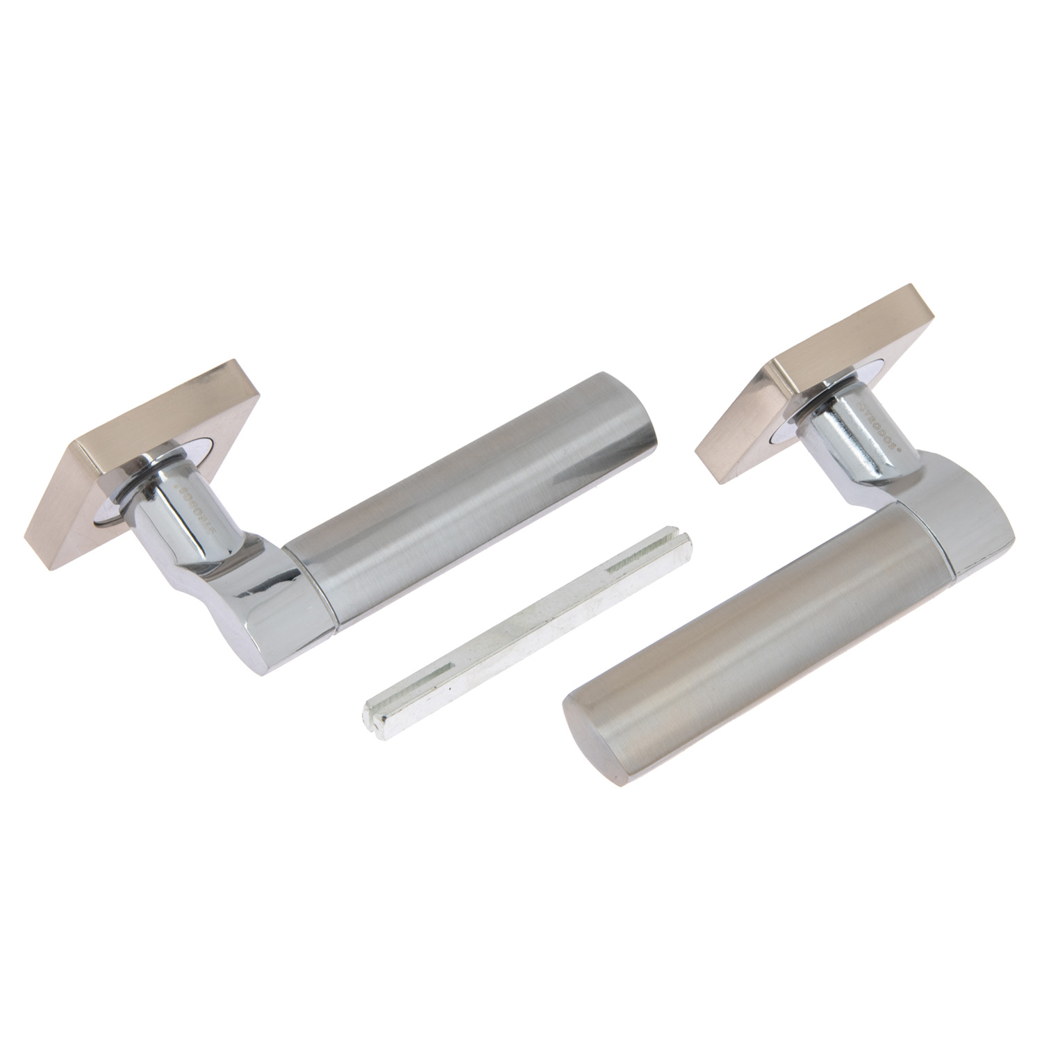 яяяРучка раздельная НИКЕЛЬ/хром AL-02-572 SN/CP/204408 TRODOS *1/24