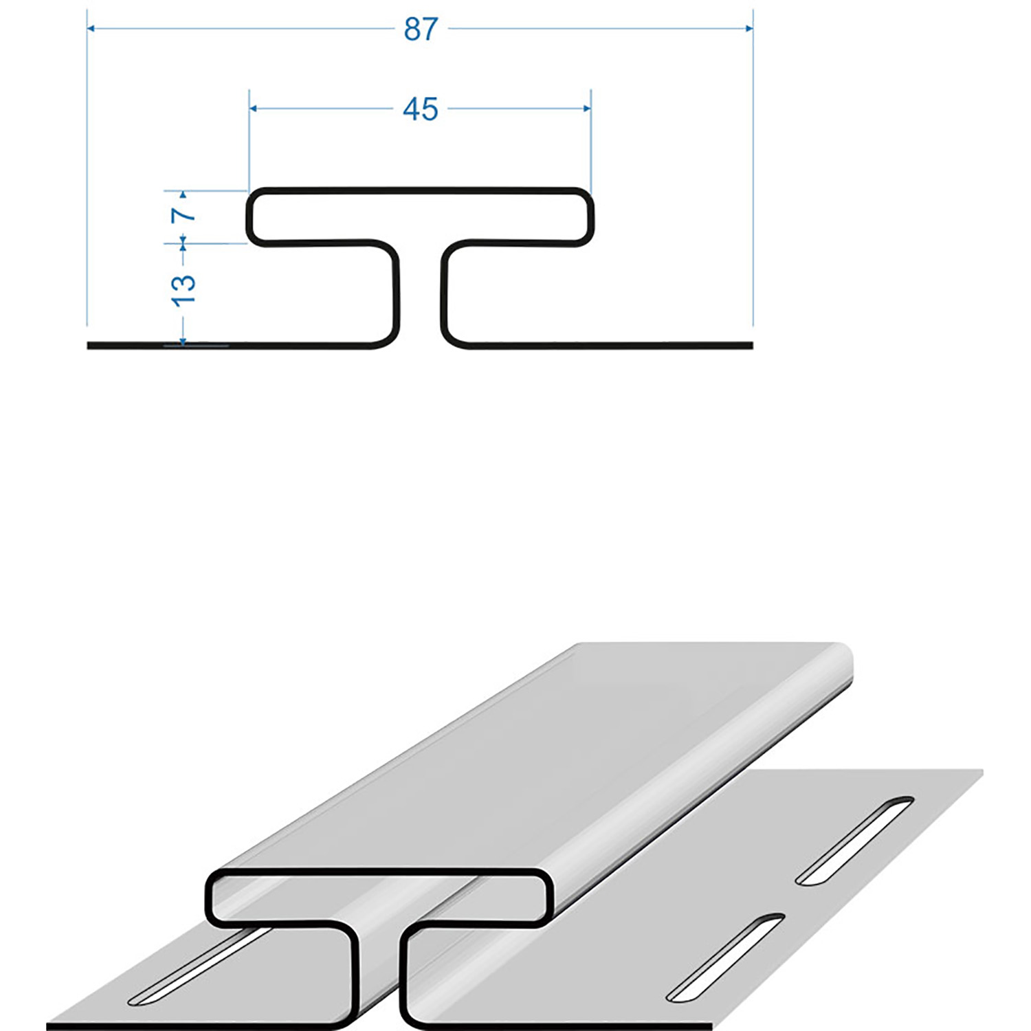 Профиль Н PREMIUM Графит (3м) Дёке