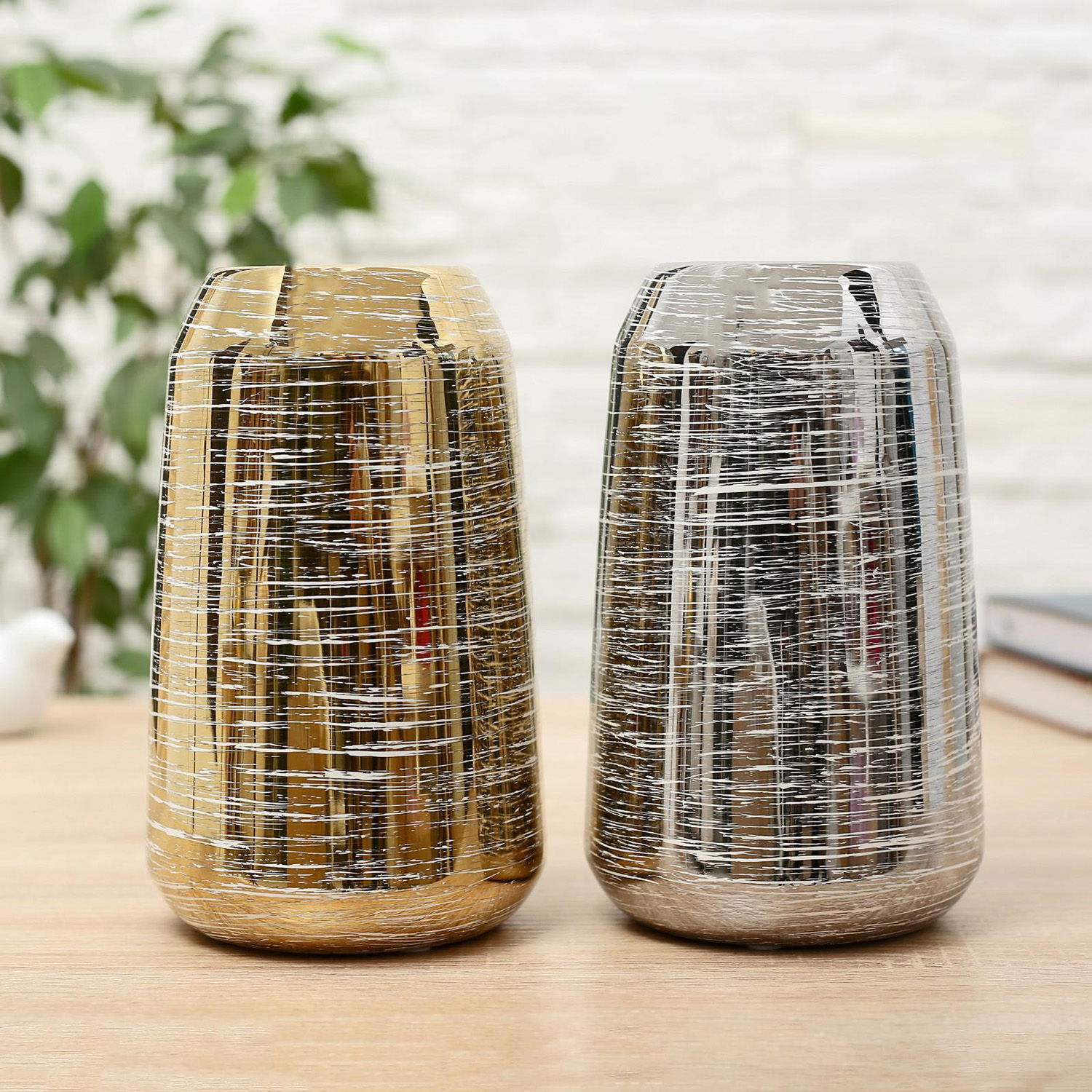 Ваза керамика настольная "Адэр" потертость, 7х20 см, микс 5372619