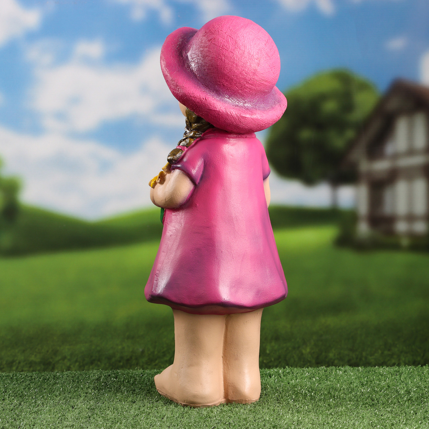 Садовая фигура "Девочка Галя с цветком" 43х16см  10349462