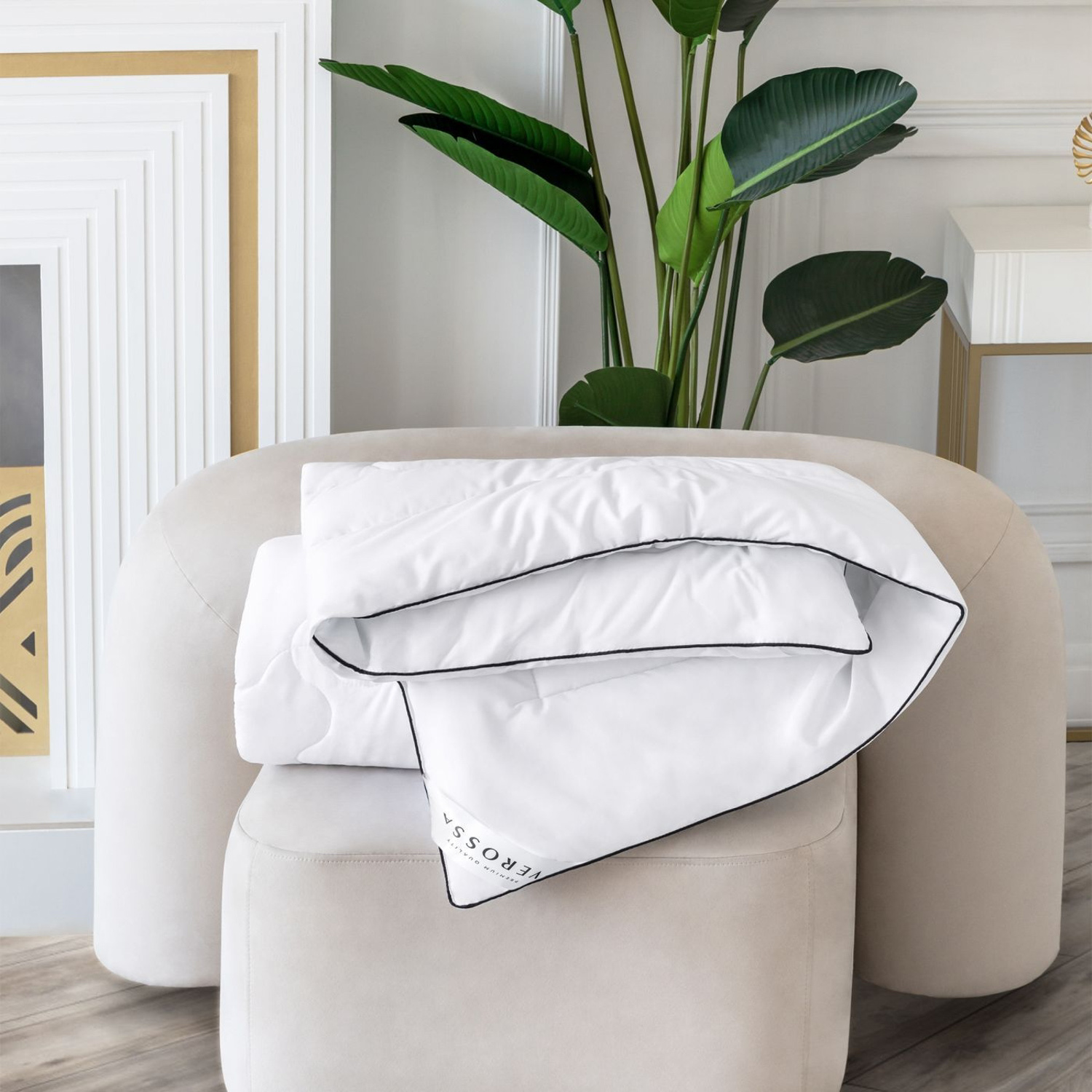 Одеяло Шелк 200*220см облегченное , чехол хлопок, сумка Verossa *1/16