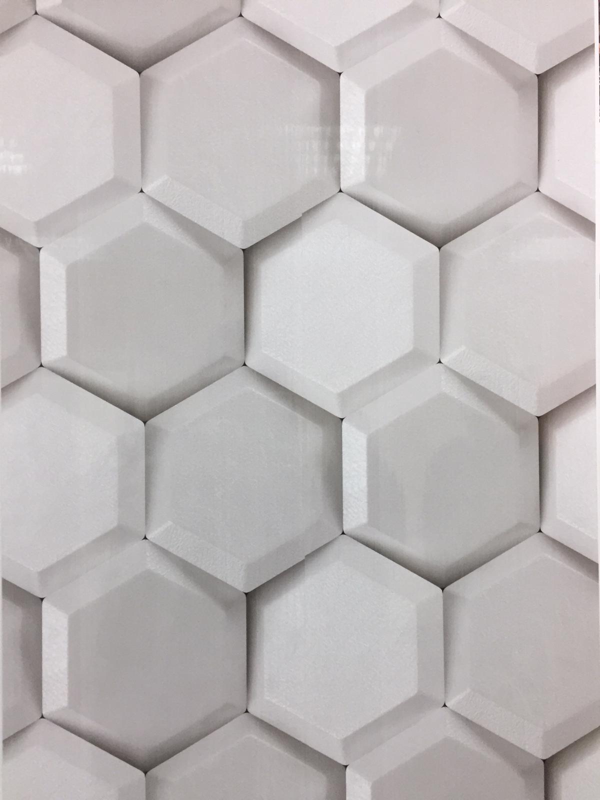 Панель ПВХ 2700х250 мм КронаПласт UNIQUE, 3D гексагон, 0.675 м²