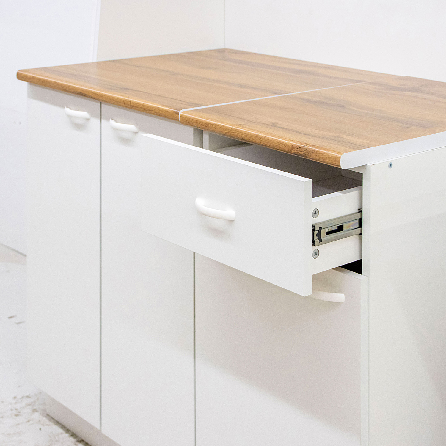 Кухонный гарнитур BROZEX-WOOD Уют 1 м, белый