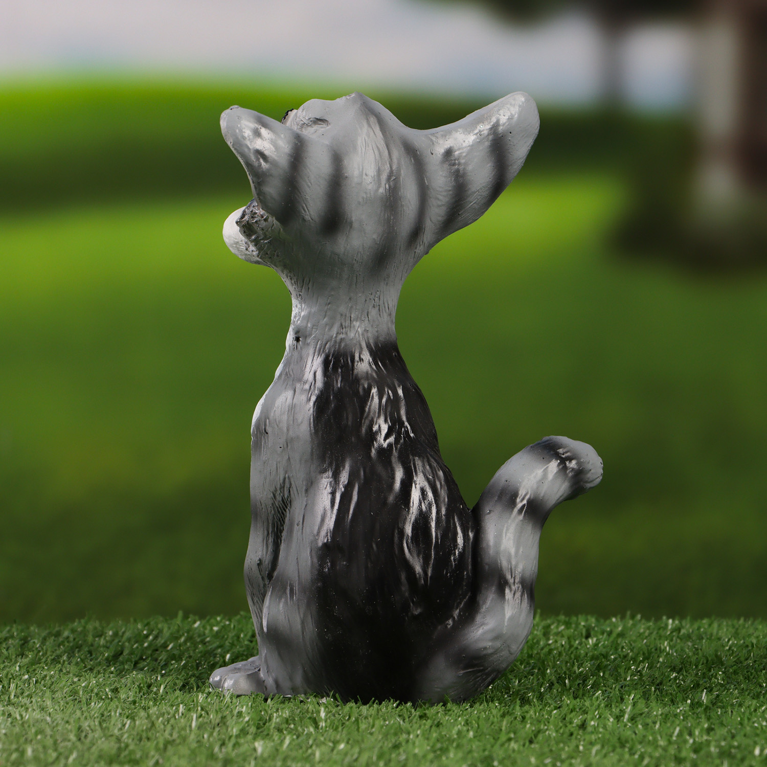 Садовая фигура "Котик сидит с пчелой на носу" 18см 10322222