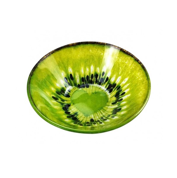 яяяТарелка стекло "МФК" "Киви" глуб. d18см Зеленый MFK08353 *6/48