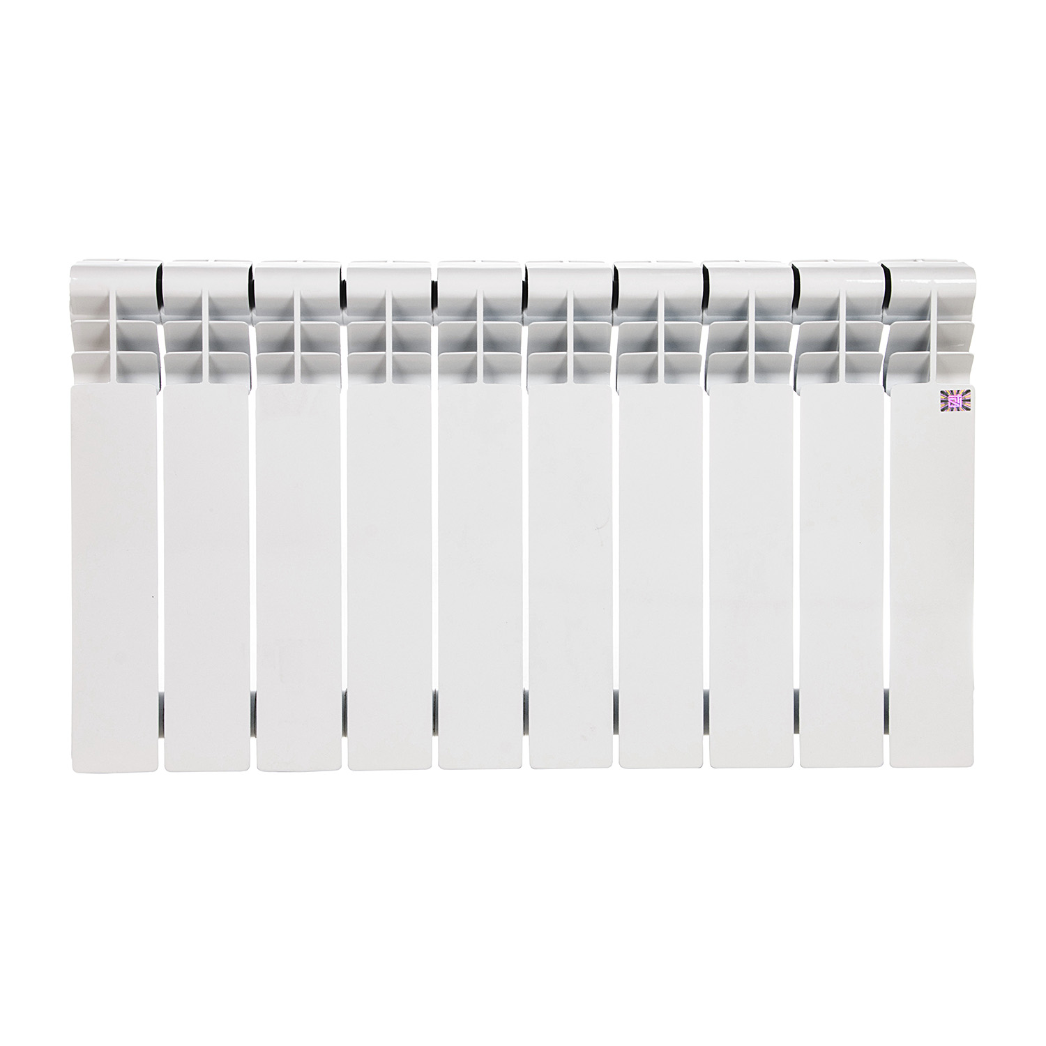 Радиатор алюминиевый 10 секций STI, 350 мм, белый