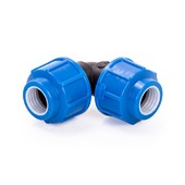 Угольник ПНД компрессия Ø 20 *1/320