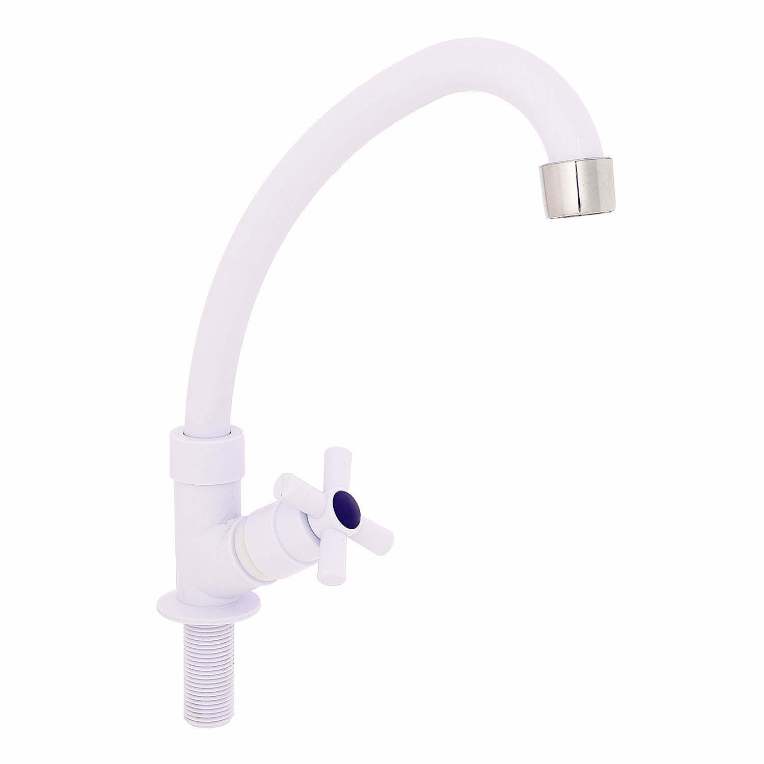 Смеситель для кухни ROEGEN RX523A моно (на одну воду), ABS пластик, высокий излив, белый *1/100