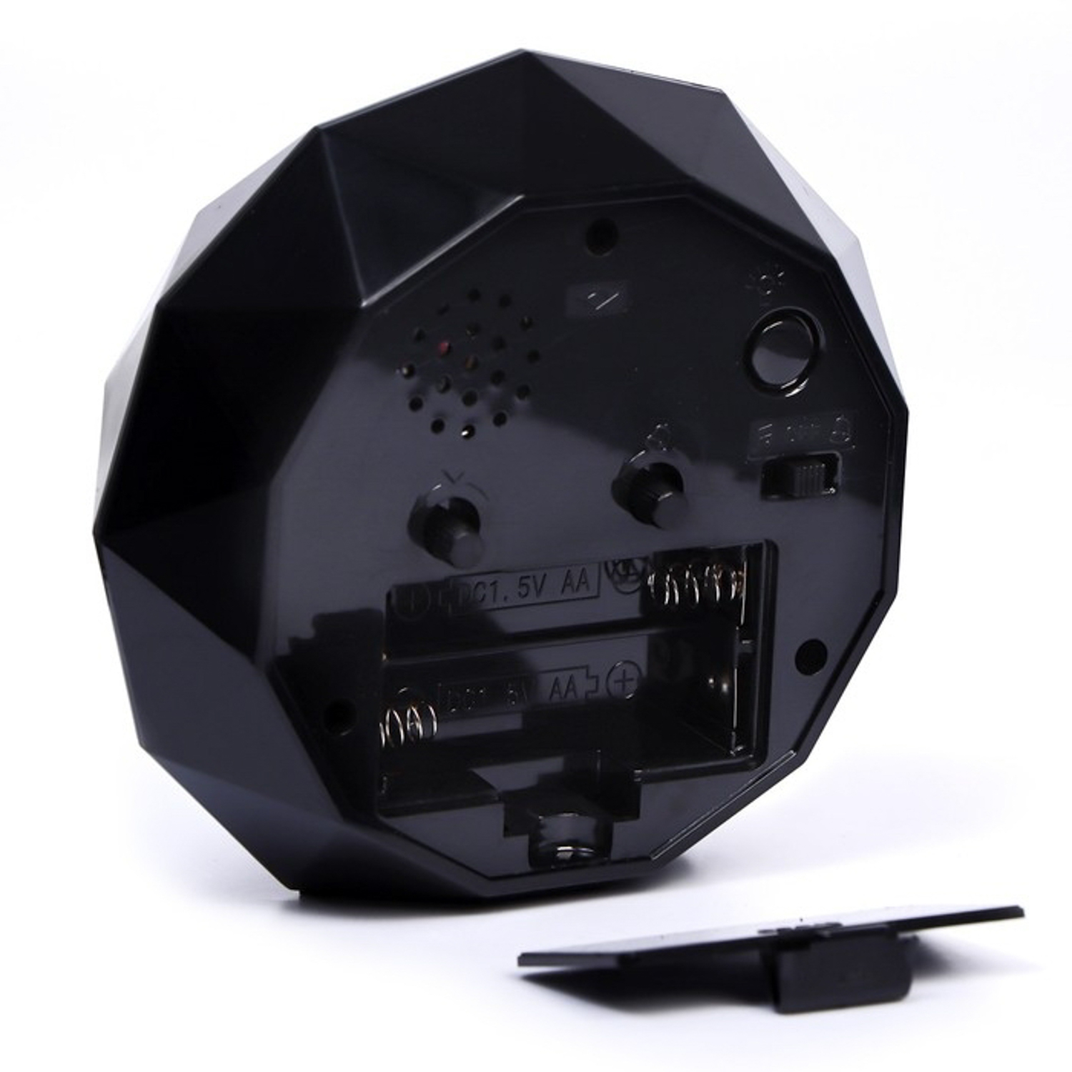 Будильник плавный ход, 2 мелодии, подсветка, d-13 см   9896457