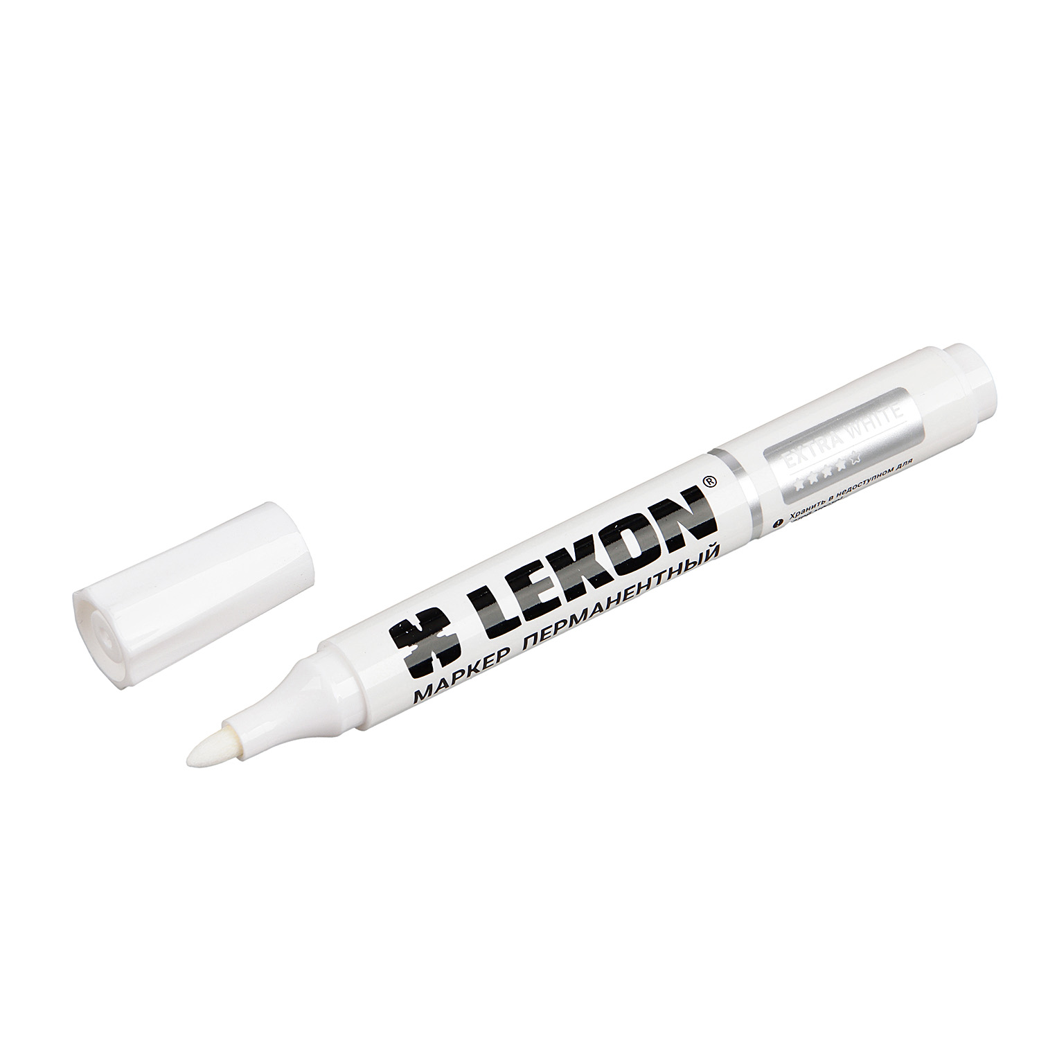 Маркер строительный перманентный белый (набор10 шт) арт.012393 LEKON EXTRA WHITE *1/12/144 Маркер строительный перманентный белый (набор10 шт) арт.012393 LEKON EXTRA WHITE *1/12/144