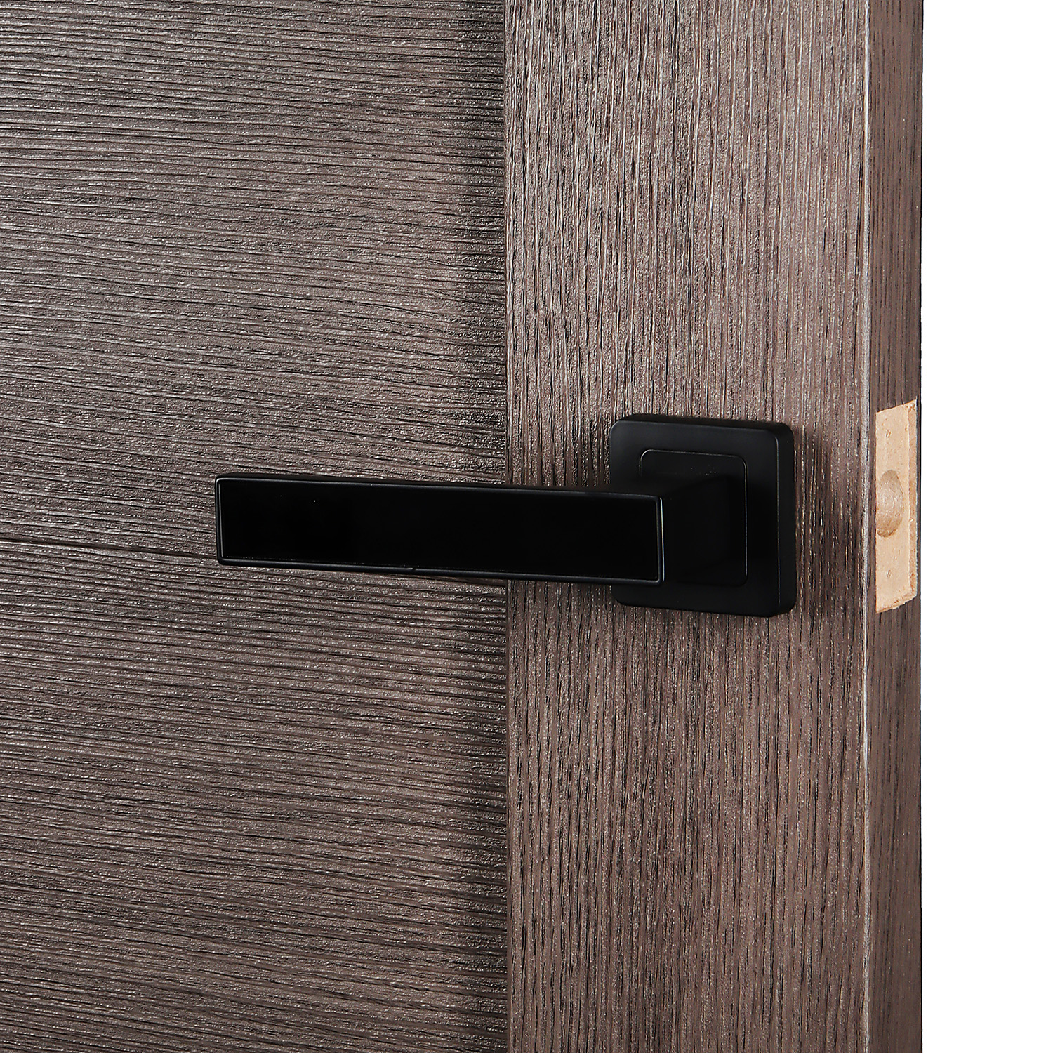 Дверное полотно остекленное 2000х800х38 мм Двери Гуд Х4 Неаполь, коричневый/черный