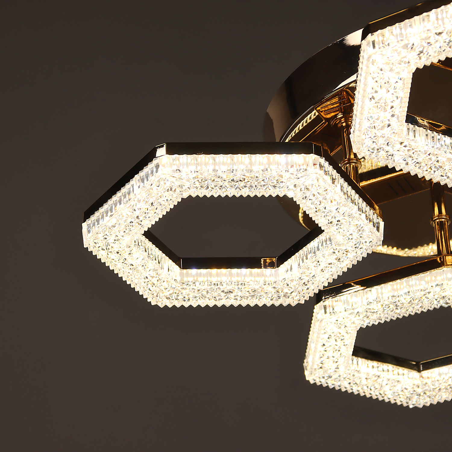 Светильник потолочный светодиодный YH1234/4 FGD 4*48W LED 3000-6500К (d-500; h-100) пульт VERNER LIGHTING *1