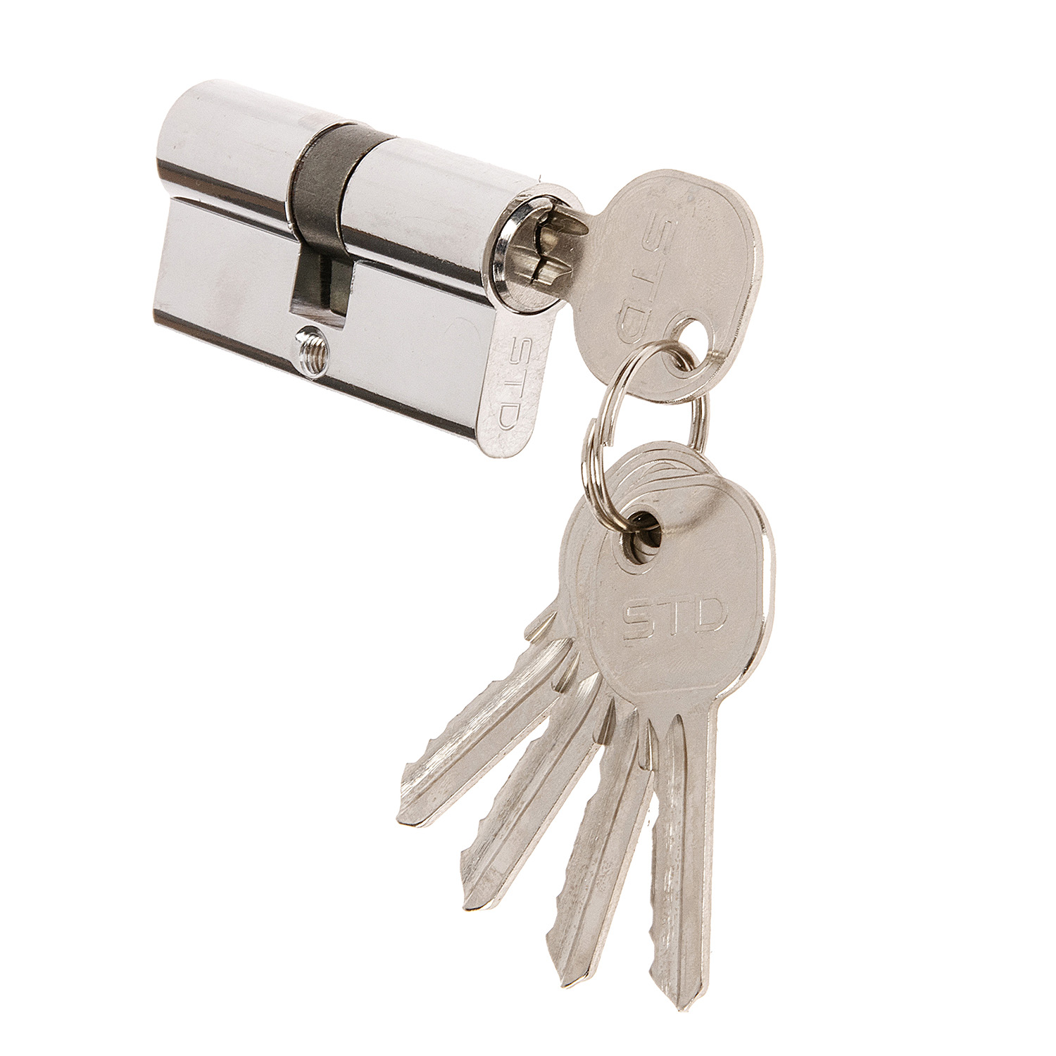 Замок врезной 70мм никель матовый N23 Нора-М *1/20