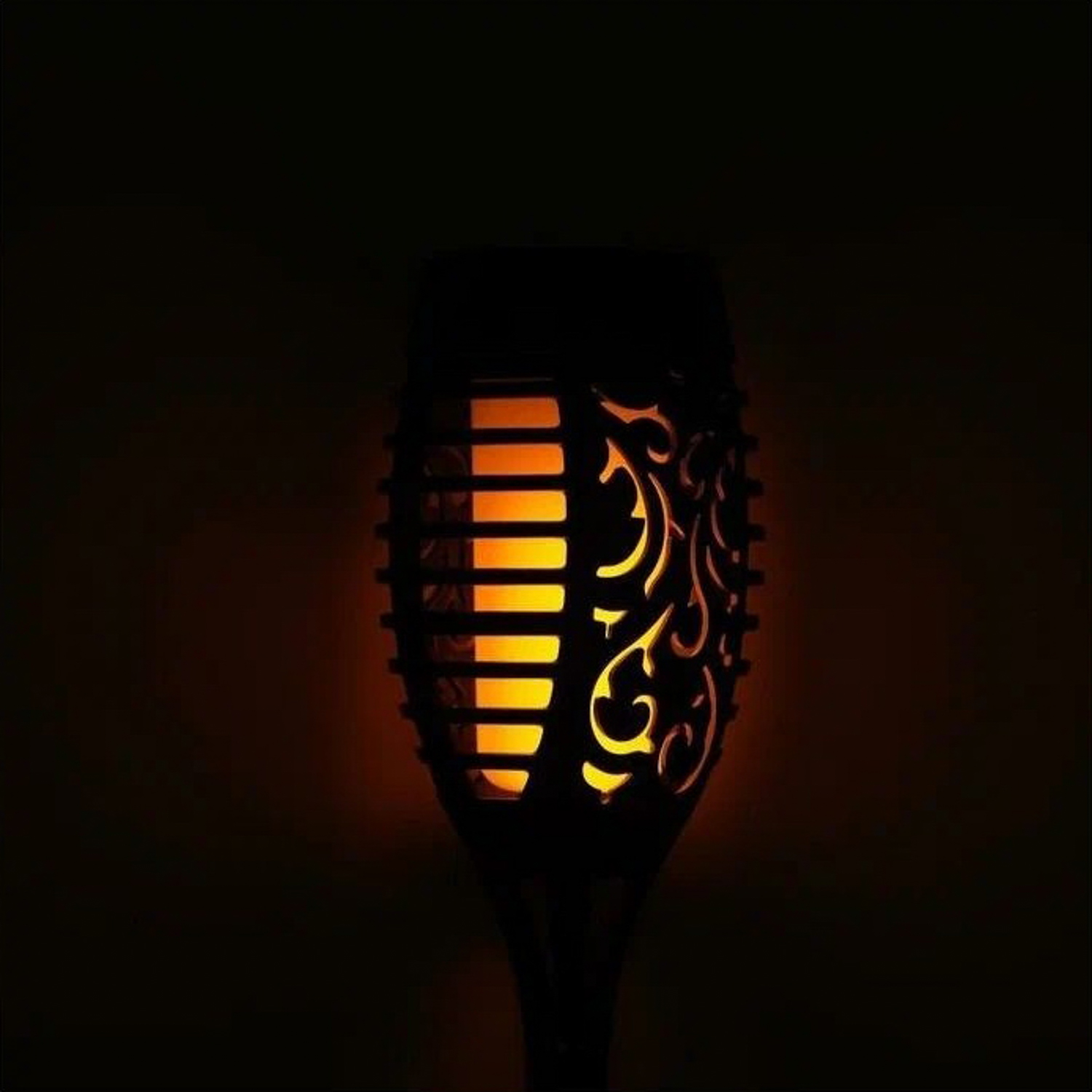 яяяСветильник-факел уличный, 12 LED, солнечная батарея, эффет горящего огня, 50 см, d-7,5 см   5396861