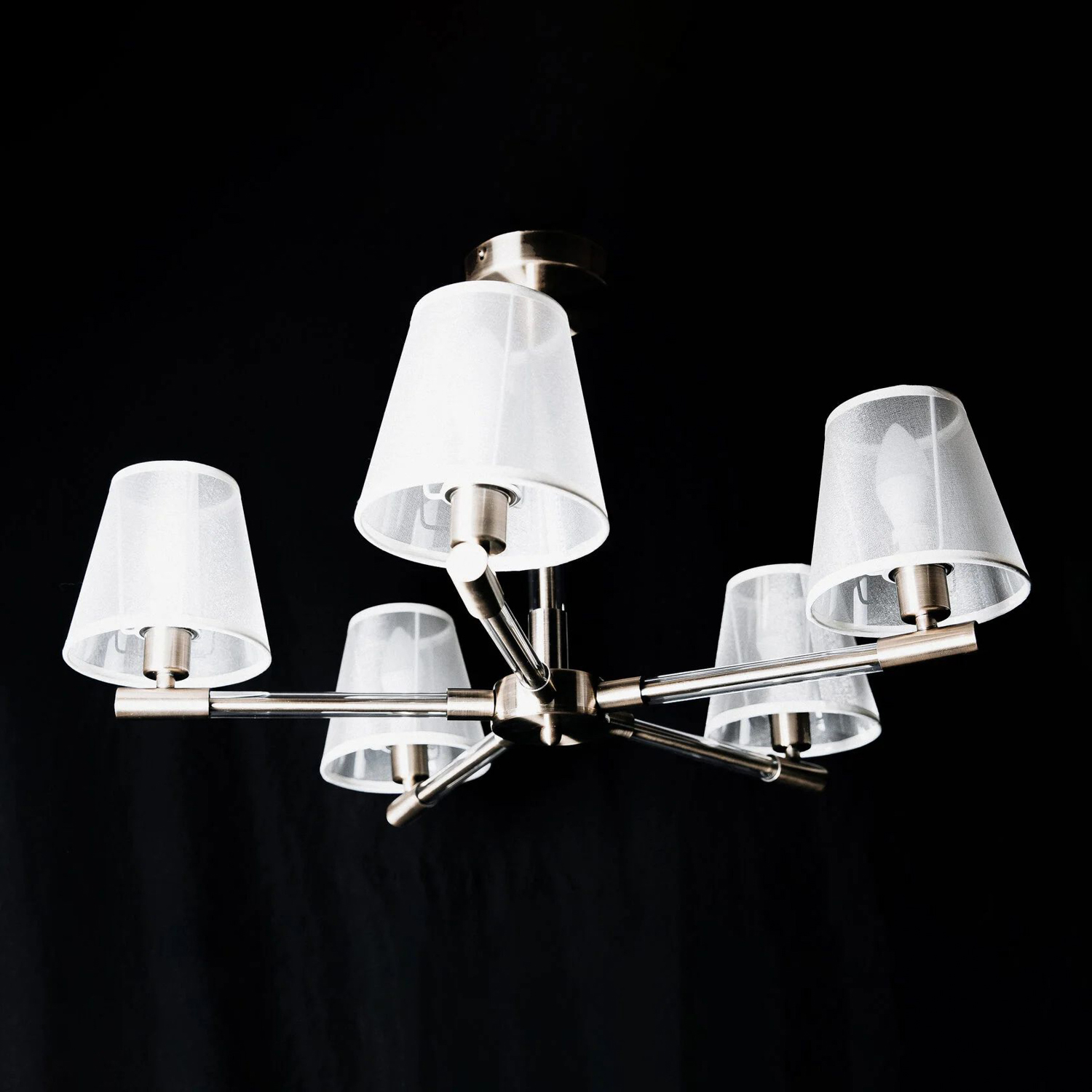 Люстра Illumico IL9395-5PSQ-19, E14, 5 ламп, цвет античная бронза