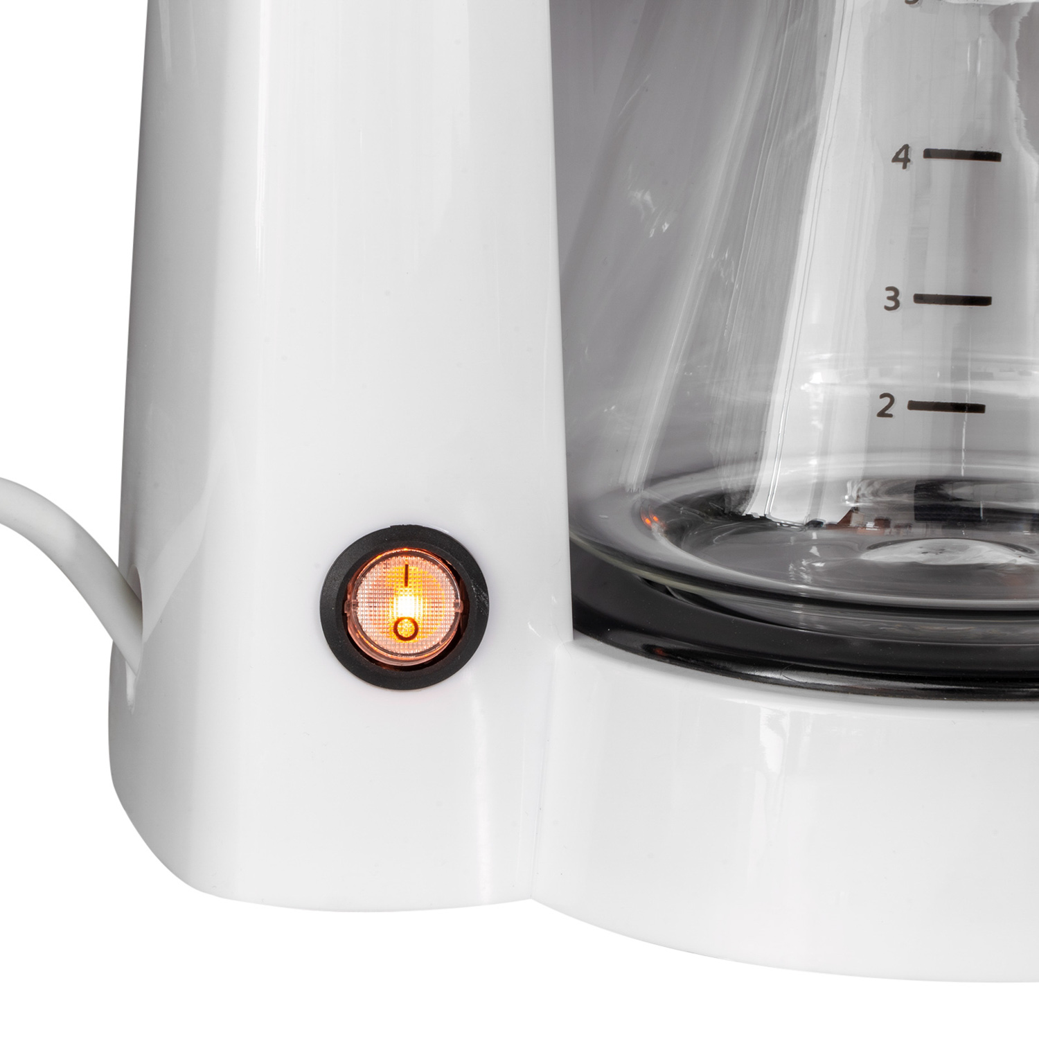 Кофеварка 750мл 800Вт GALAXY LINE GL 0709 белая автоотключение *1/4 *