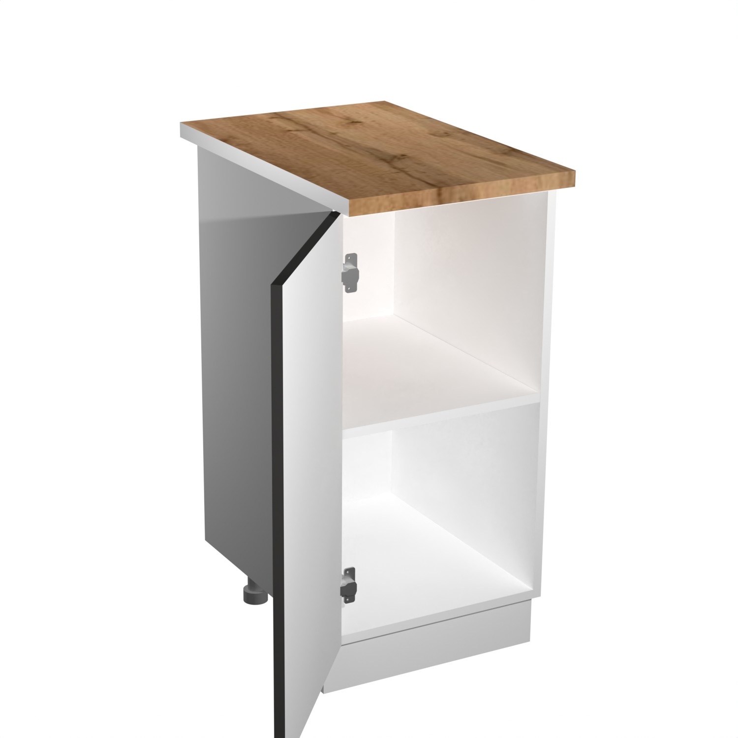 Шкаф напольный 400х850х600 мм BROZEX-WOOD Liberty, с дверцей, белый