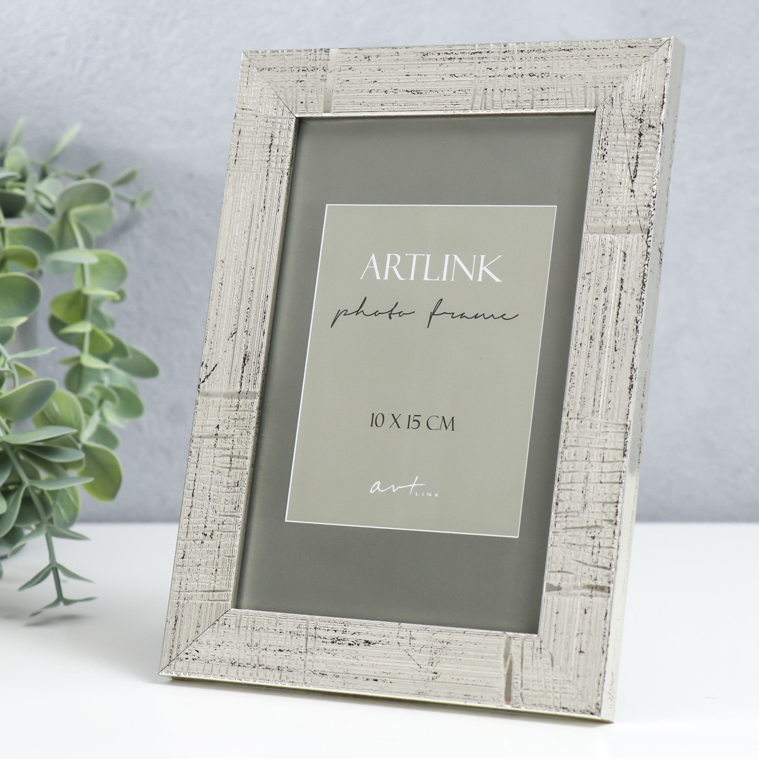 Фоторамка пластик "Marta" 10х15 см, серебро 9626042