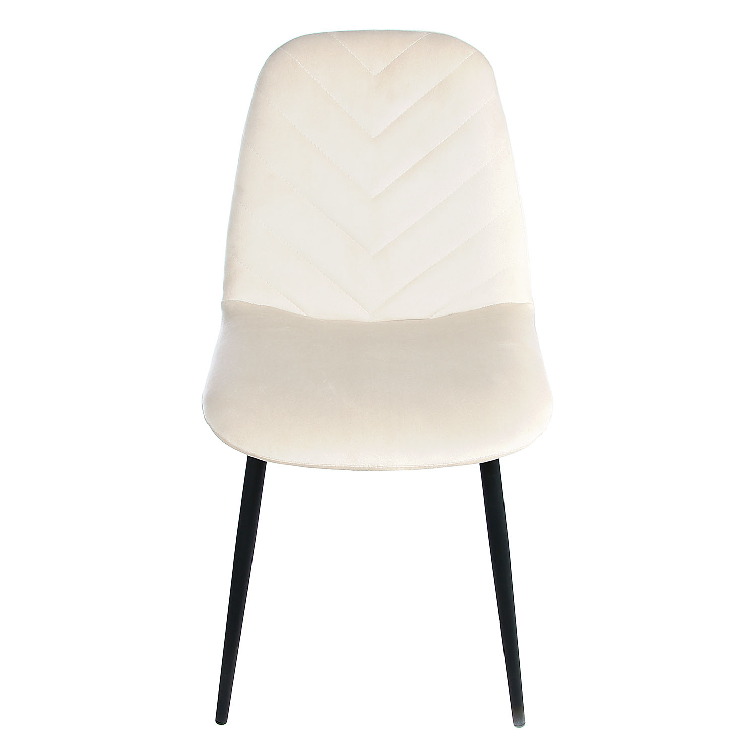 Стул FORPOST Малибу, 44х84х38 см, велюр конфетти крем, бежевый