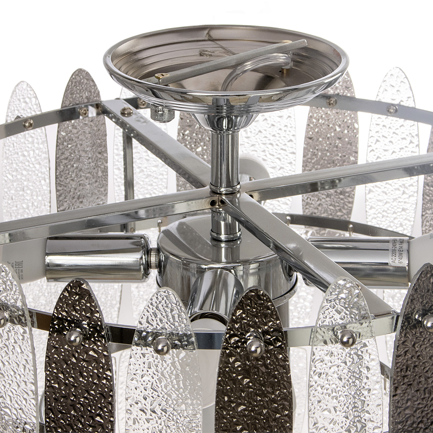 Люстра 09031-3.3-06 CR Е14  S=36м2  *1