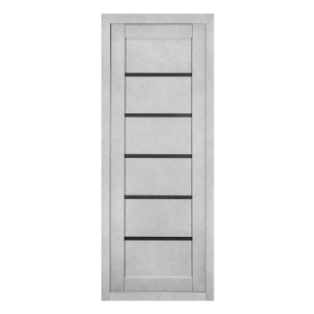 Дверь межкомнатная остеклённая ЦАРГИ ПВХ COMFORT-2 Бетон Снежный 700мм BROZEX-WOOD *1