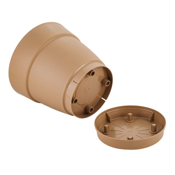 Кашпо пластм. "Villa de Fiori" 2л d верха 170мм h155мм с поддоном Молочный шоколад IG660110047*1/15 Кашпо пластм. "Villa de Fiori" 2л d верха 170мм h155мм с поддоном Молочный шоколад IG660110047*1/15