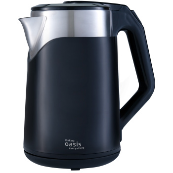 Чайник электрический нерж/пластик 2,0л 1800Вт Oasis K-21SPW белый, двойные стенки *1/12