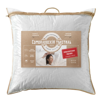 Подушка Гипоаллергенная 70*70см чехол п/э, сумка Самойловский текстиль *1/8