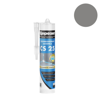 Затирка для швов Церезит CS 25, 280 мл, антрацит