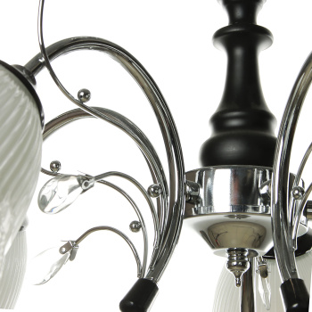 Люстра Verner Lighting N0538/5, 40 Вт, E14, 5 ламп, хром/черный