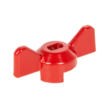 Ручка-бабочка усиленная для крана КРАСНАЯ 1/2"-3/4" MP (131176)*1/50