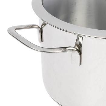 Кастрюля нерж. "Kukmara" "Safia" 4,0л Стекл.кр., d дна205мм SF-CA4022G *1/4