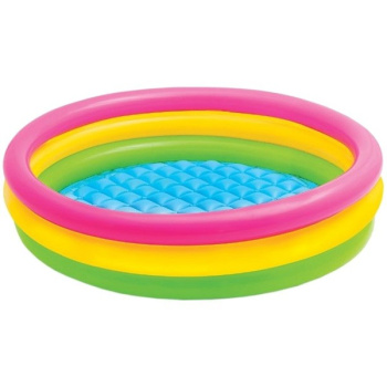 Бассейн надувной детский INTEX Sunset Glow, 114x114x25 см, 131 л