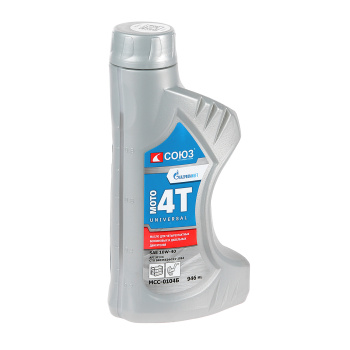 Масло д/4-х тактный двигателей 1л минеральное SAE 10W-40 4Т(арт.МСС-0104Б) СОЮЗ *1/12