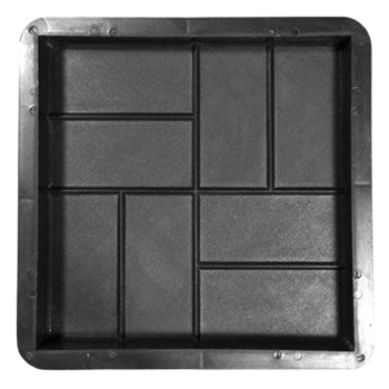 Форма для тротуарной плитки "Плита 8 кирпичей" 40х40х5 см, Ф13004  *4/216