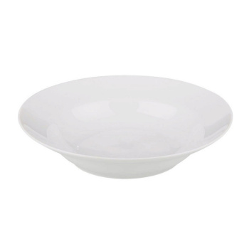 Тарелка фарфор. глубокая d20см 500мл Белая б/рис.  ДФ- ТС20 ("DECO") *72