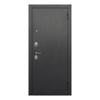 Дверь металлическая 6 см Царское зеркало Серебро Белый ясень 860х2050 ЛЕВАЯ ФЕРРОНИ *1