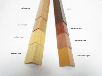 Уголок отделочный ПВХ 15*15 дуб 2,7м РСП *50