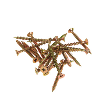 Шурупы жёлтые BROZEX пакет 4,5*50 (20шт) *10/100 Шурупы жёлтые BROZEX пакет 4,5*50 (20шт) *10/100