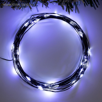 Гирлянда Нить 5 м 50LED белый 2 режима черная нить роса IP20  AAх3 (нет в комплекте) 5198323 *1/200 Гирлянда Нить 5 м 50LED белый 2 режима черная нить роса IP20  AAх3 (нет в комплекте) 5198323 *1/200