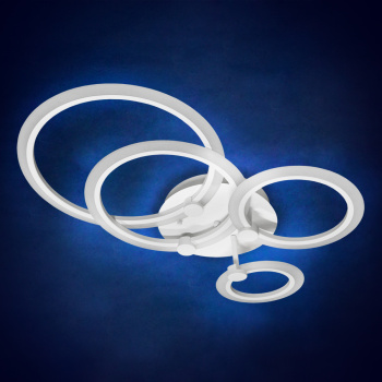 Люстра Verner Lighting Y1239/4, 1х8 Вт, 1х13 Вт, 1х17 Вт, 3000 K, 1 режим, пульт д/у, белый