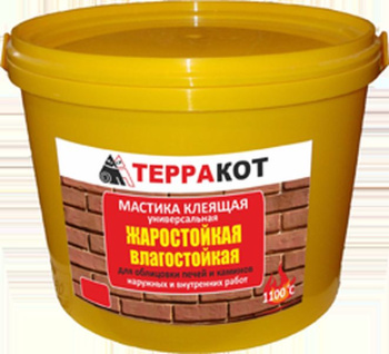 Мастика термовлагостойкая клеящая 1.5 кг Терракот, универсальная Мастика термовлагостойкая клеящая 1.5 кг Терракот, универсальная