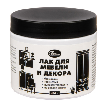 Лак акриловый для мебели и декора глянцевый 0,4 кг Новбытхим *1/6